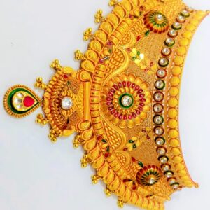 BonRoyal Rajasthani Jodha Haar - Traditional Gold-Plated Necklace