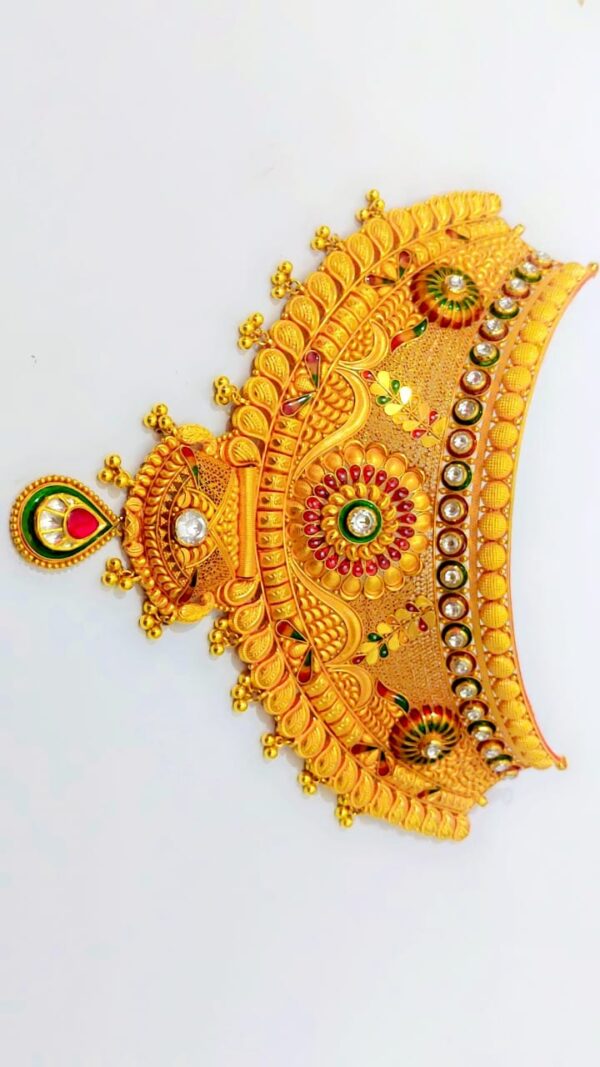 BonRoyal Rajasthani Jodha Haar - Traditional Gold-Plated Necklace